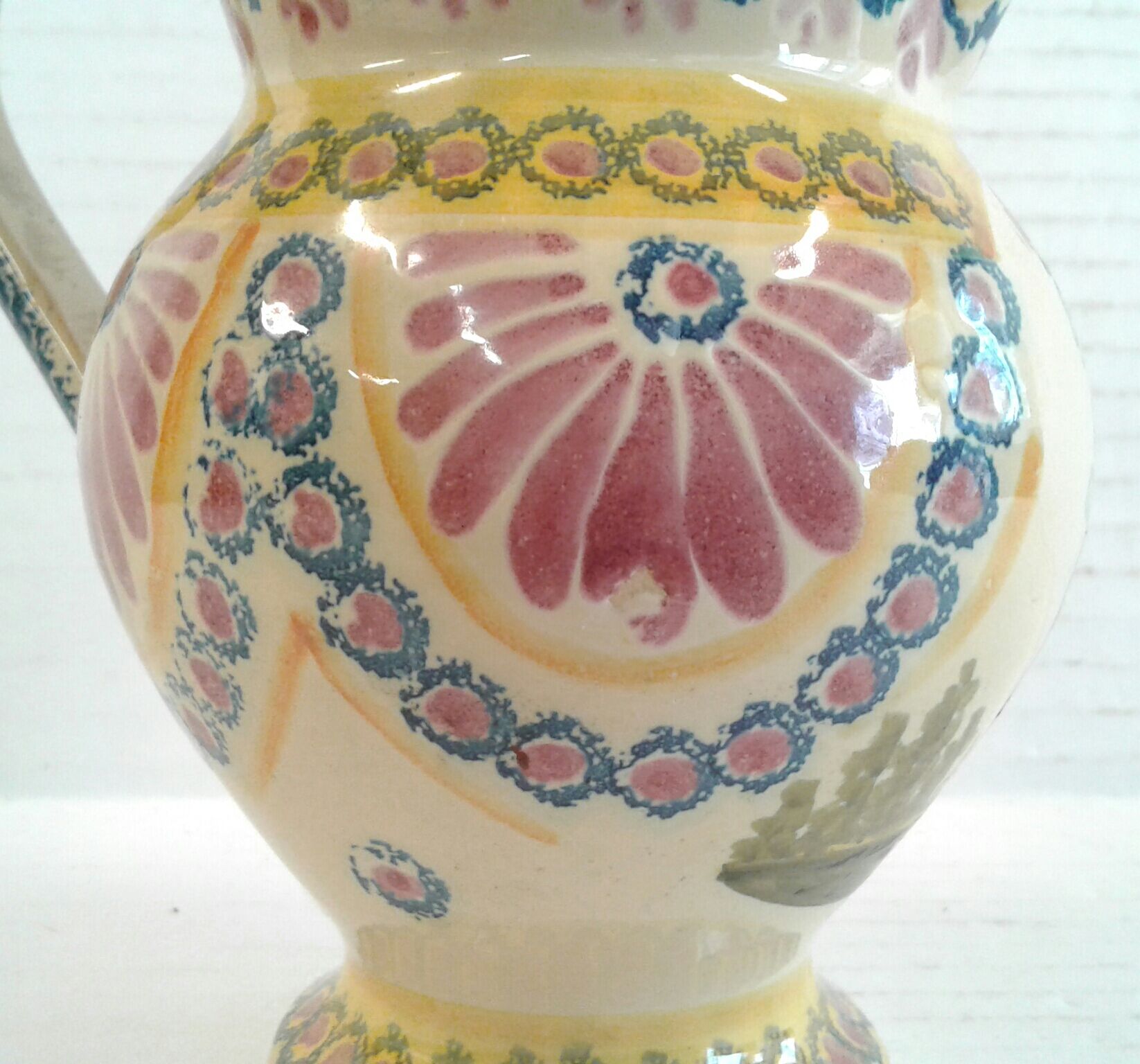 Vintage Arcachon earthenware pitcher