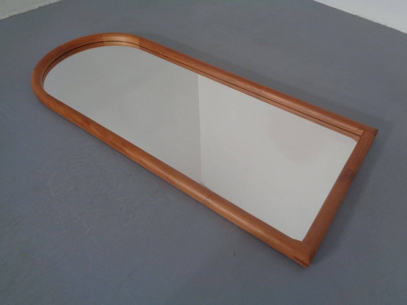 Large Cathedral Teak Mirror by Kai Kristiansen for Vildbjerg Møbelfabrik, 1960s