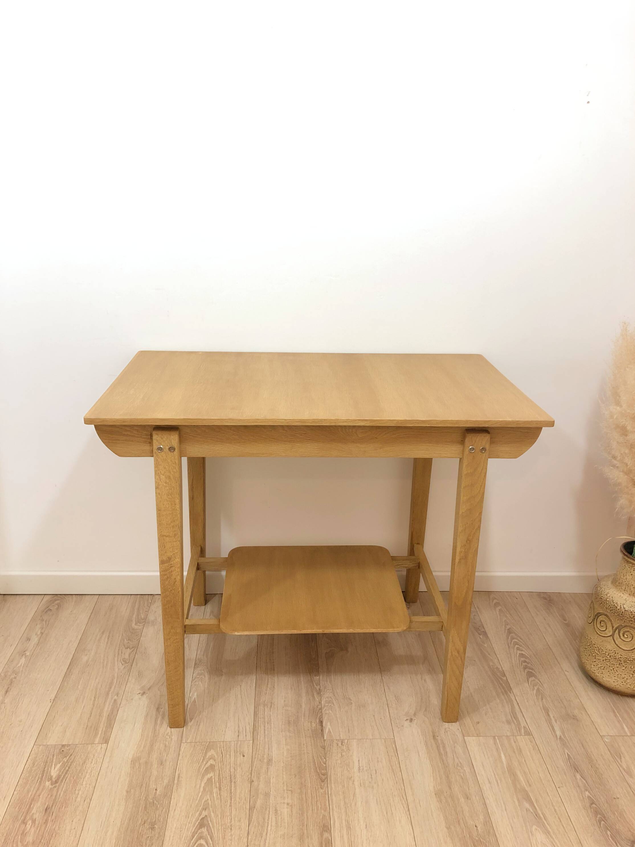 1960s desk, made of solid oak