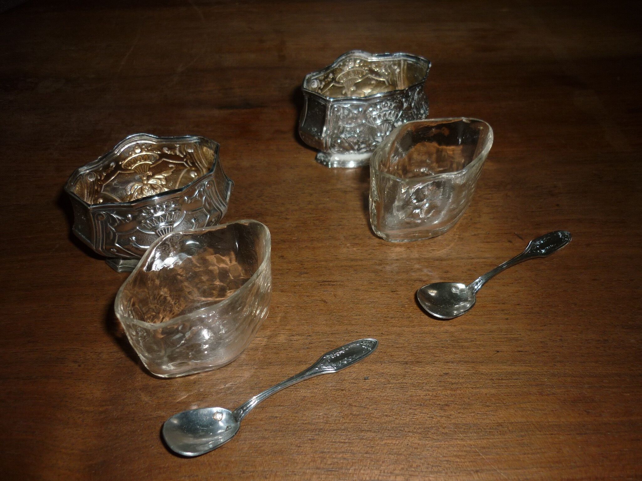 Pair of solid silver filers