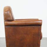 Comfortable Sheepskin Leather Armchair