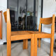 Pair of solid elm chairs with straw – Maison Regain, here