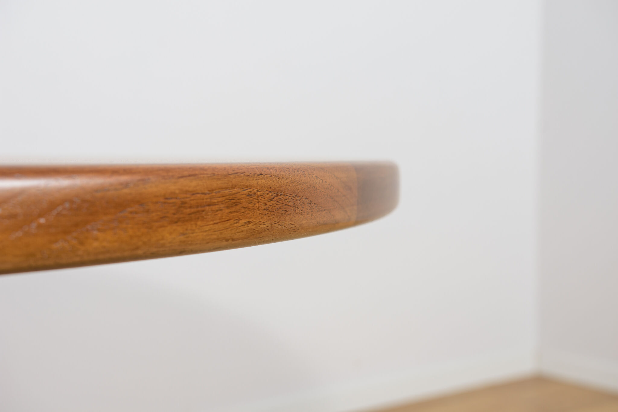 Mid-Century Teak Round Extending Dining Table, Denmark, 1960s