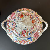 Polychrome sugar bowl Creil and Montereau