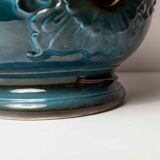 70's beige blue floor lamp