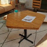 Brutalist oak coffee table