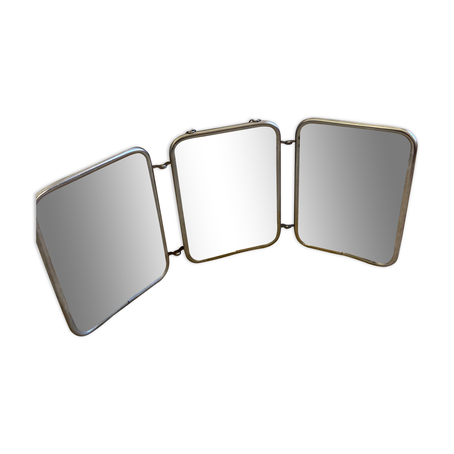 Mirror Barber vintage triptych 1960