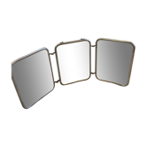 Mirror Barber vintage triptych 1960