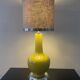 Vintage ceramic and chrome metal lamp from the 60s and 70s
