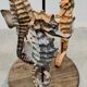 Vintage ceramic seahorse table lamp 'Sea spirit'