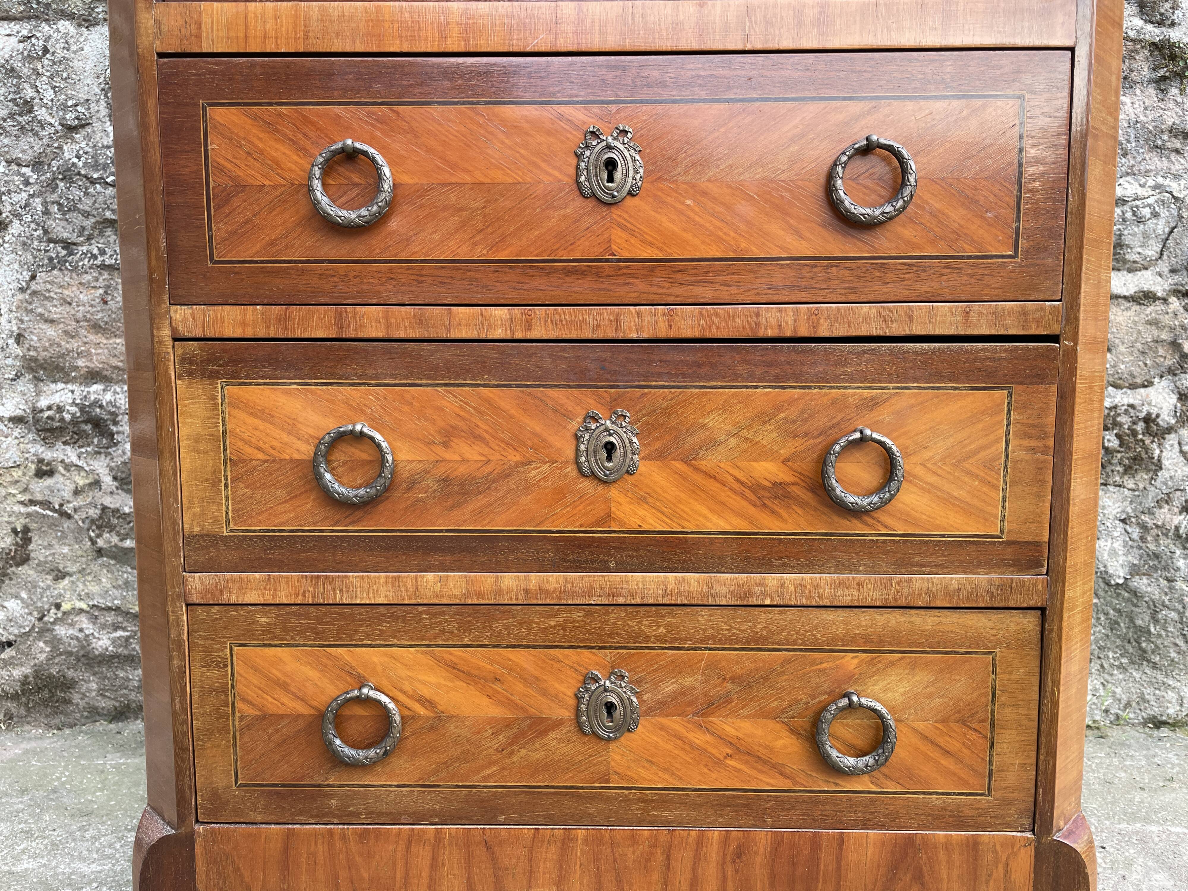 Secretary marquetry XIXth