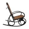 Rocking-chair black and canned