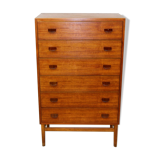 Chest of drawers "Tallboy" in teak, Poul Volther, Denmark, 1960