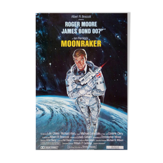 JAMES BOND 007 FILM 1979 MOONRAKER ROGER MOORE 70X104 CM