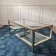 Vintage gold and silver coffee table
