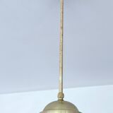 Grande suspension Art déco en verre marbré