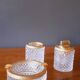 1950s Baccarat crystal and gold-plated metal smoker's kit