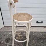 High rattan stool from 1970