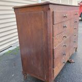 Meuble de metier chene debut XXe