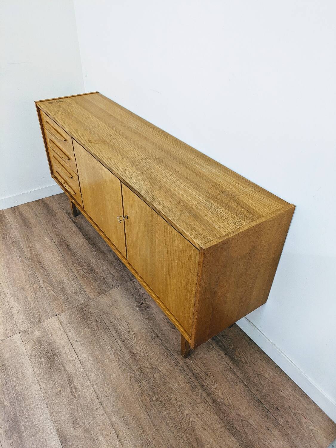 Vintage Scandinavian wooden sideboard
