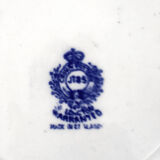 Set of 2 plates 22.50cm and 2 plates 19.50cm JT&S Crown Pottery Longton warranted willow pattern