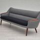 1960s, Danish sofa by Kurt Østervig model 58, completely reupholstered, furniture wool, teak wood.