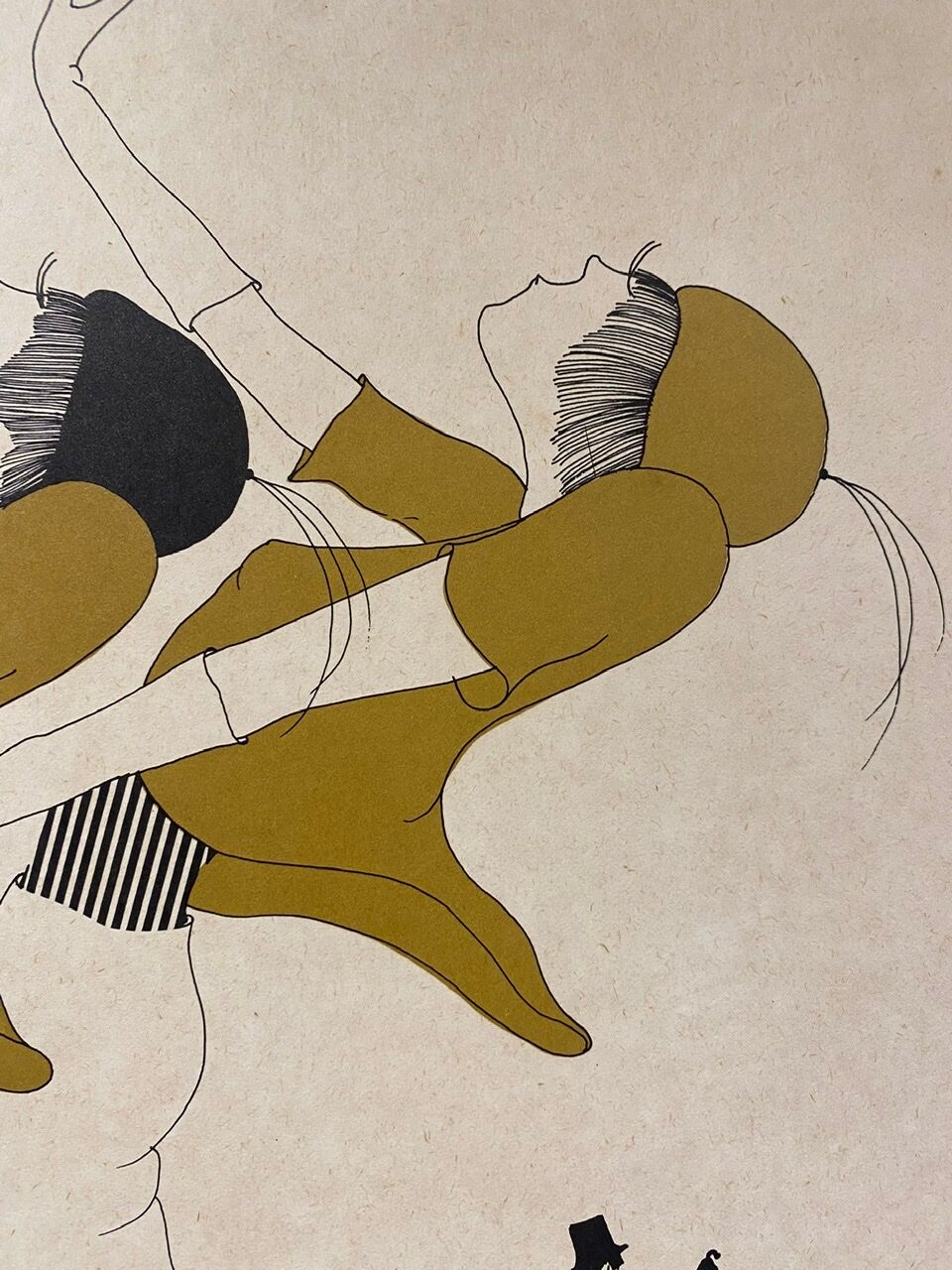 Illustration, the elegant, numbered, monogrammed XX century