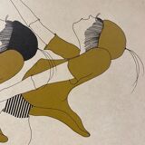 Illustration, les élégantes, numérotée, monogrammée XX siècle