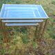 Table basse gigogne en verre