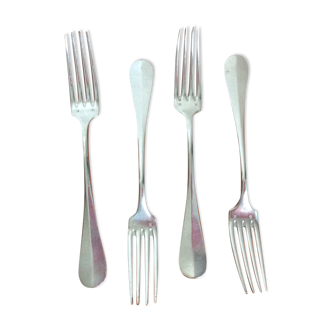 Set of silver metal cutlery j.b Orbrille