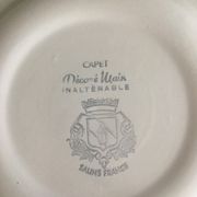 6 vintage dessert plates, Salins France