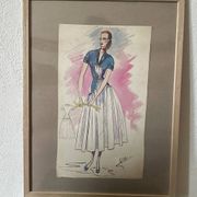 Dessin de mode G. Mazoyer