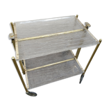 Vintage plexi serving trolley