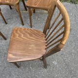 4 chaises de café baumann 1960