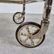 Chromed faux bamboo bar cart, Orsenigo Italy, 1970s