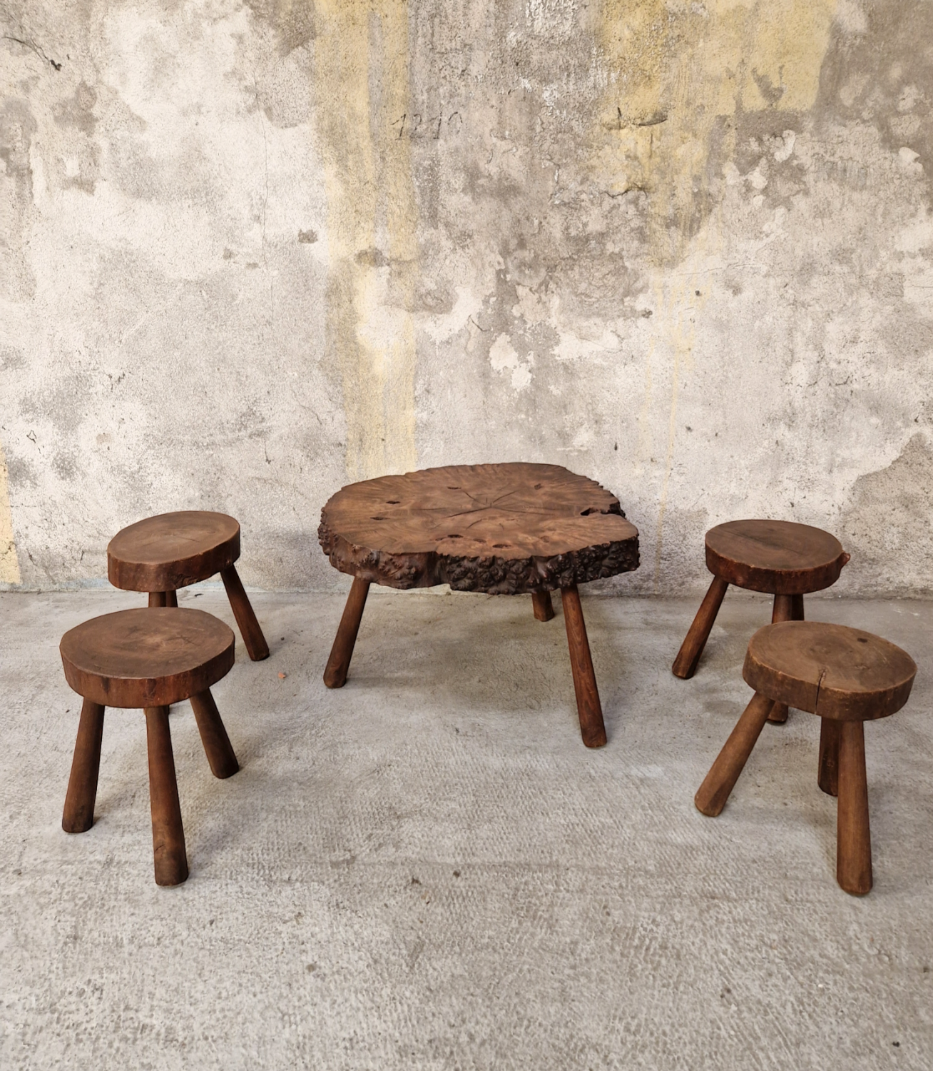 Freeform walnut set 1960