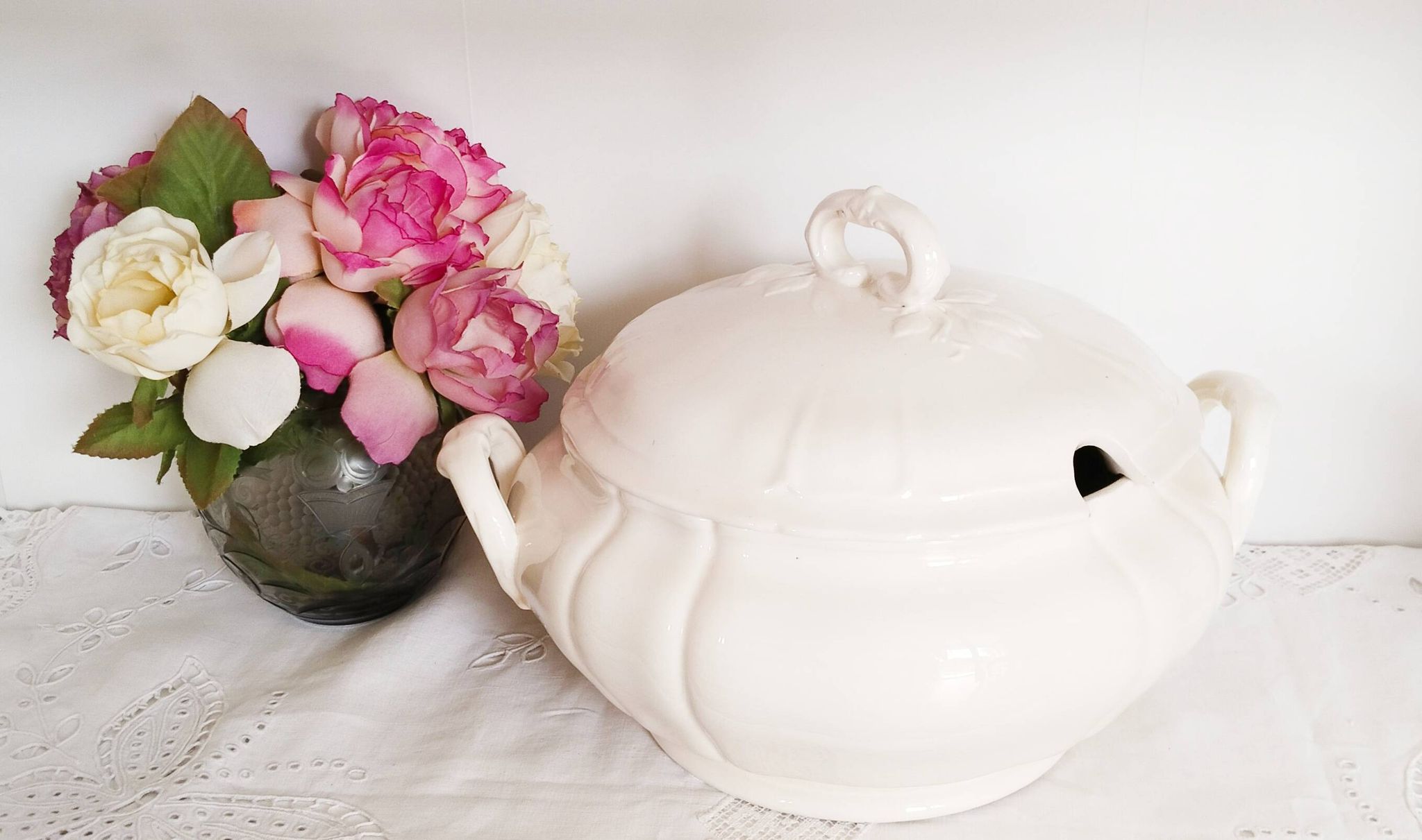 Soupière blanche Villeroy et Boch,   , en faïence
