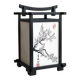 Japanese cherry blossom lamp made of wood and paper.