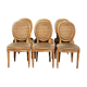 Suite de six chaises médaillon de style Louis XVI