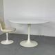 Table à manger tulipe blanche de style Space Age du milieu du siècle par Arkana, années 1960
