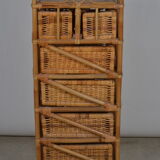 Rattan chest of drawers