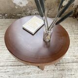 Circular brutalist table from the 1950s