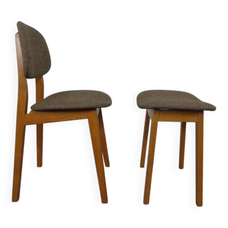 Set of Beech Chair & Stool, 1960s