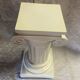 Elegant Pedestal Column in Hardened Plaster with Ionic Volute Capital