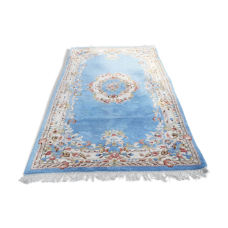 Indian wool rug, handmade 117x213cm