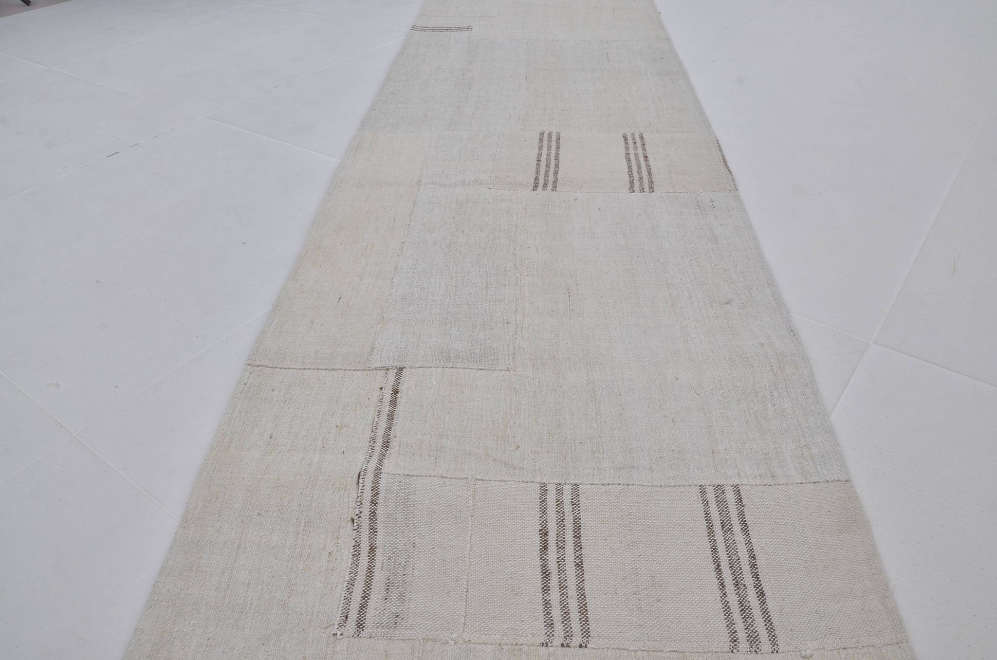 Vintage Handmade Hemp Runner sku 3918