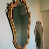 Golden baroque mirror