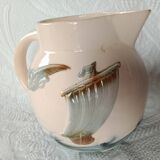 Pitcher jug - Digoin Sarreguemines - Sailboat on the waves and seagull