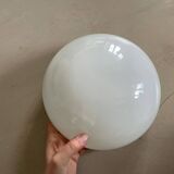 Set of 3 opaline wall lights