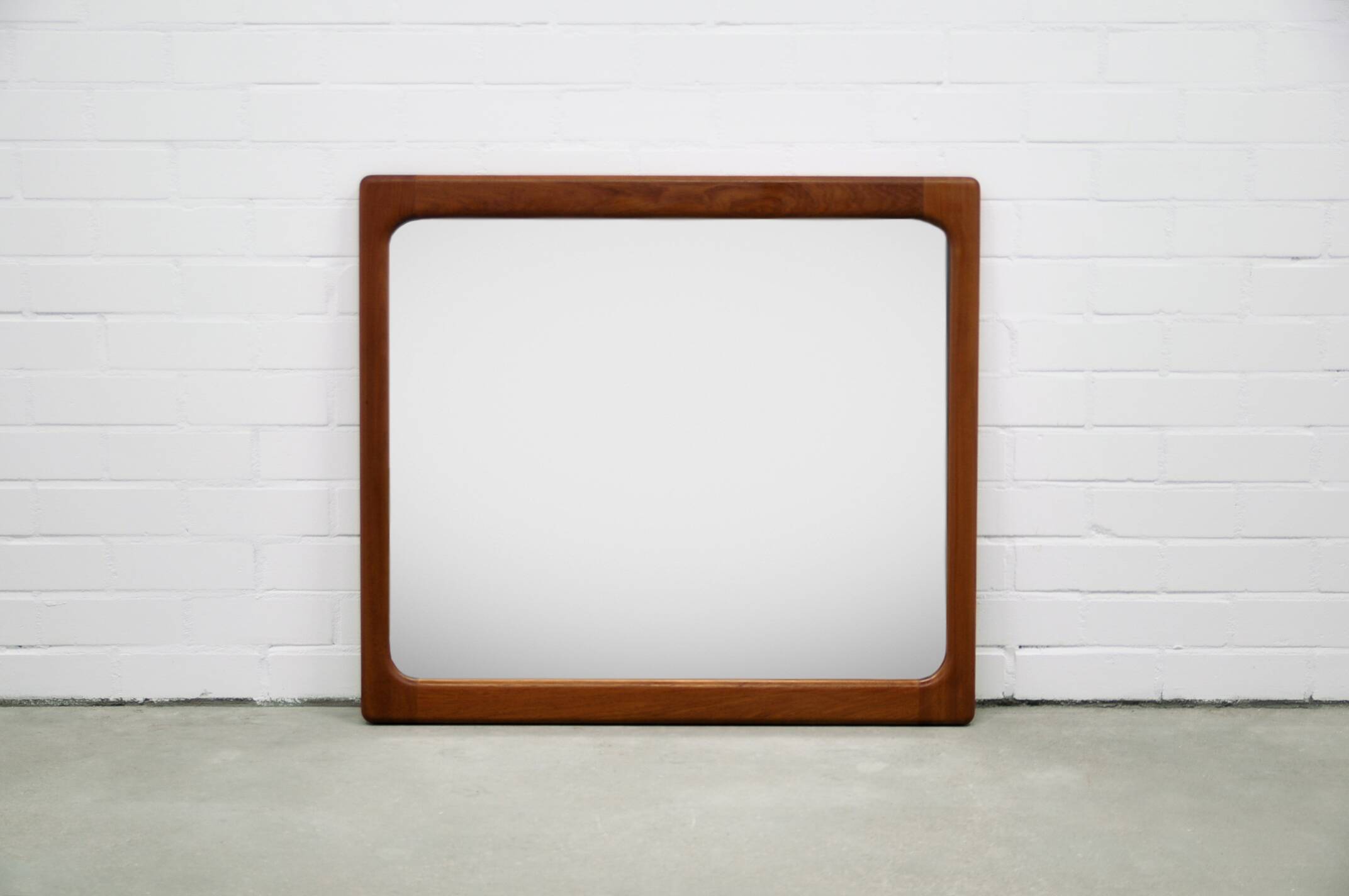 Danish solid teak mirror 60's